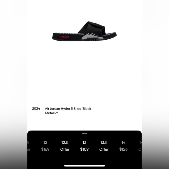 JordanAir Jordan Hydro 5 Slides 'Metallic' - Picture 10 of 11